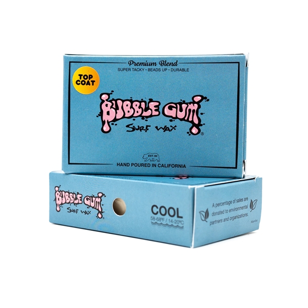 Bubble Gum Surf Wax Premium Blend - Cool 14-20°C - Blue